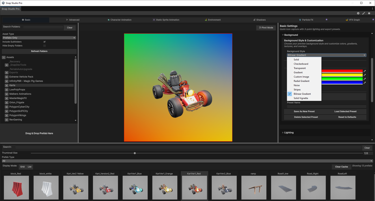 The Background section with the Background Style dropdown